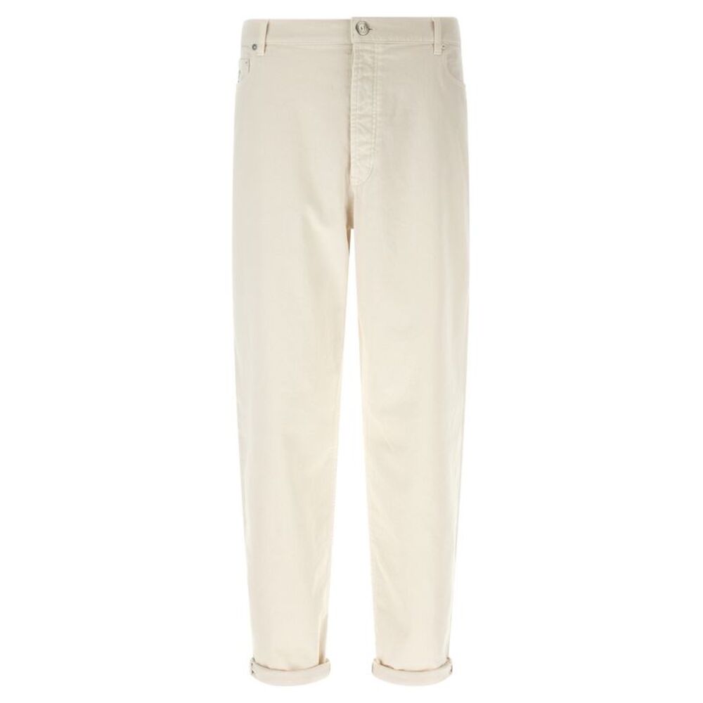 Brunello Cucinelli Men Garment-Dyed Denim Jeans